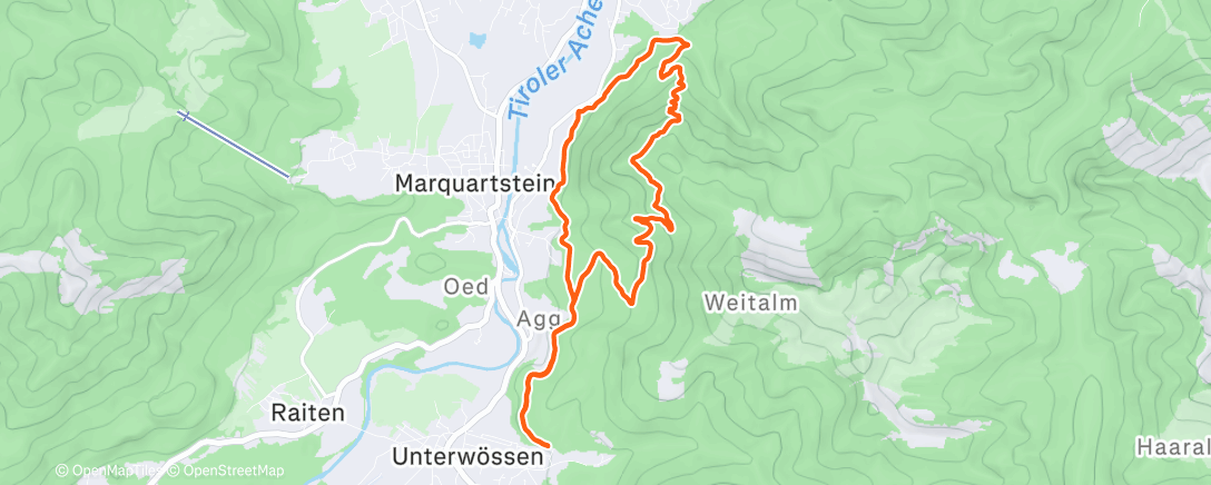 Карта физической активности (Afternoon Run)