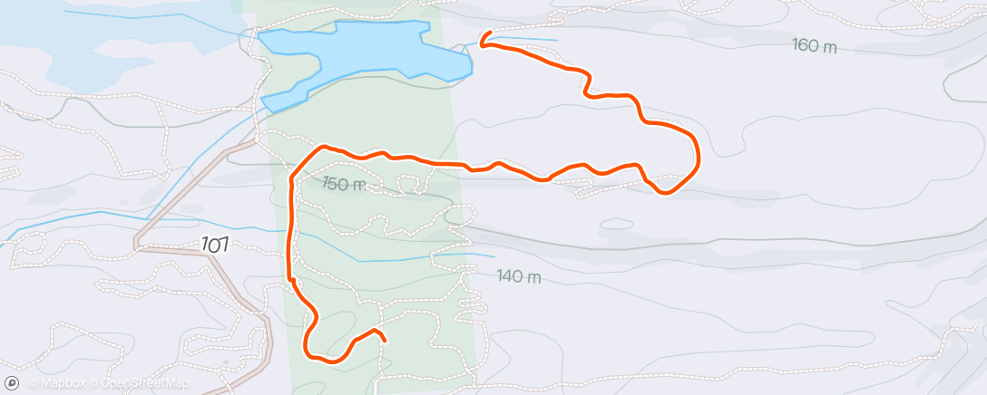 Map of the activity, Stables.  First Mtb this year.  Watch died🤷🏾‍♂️