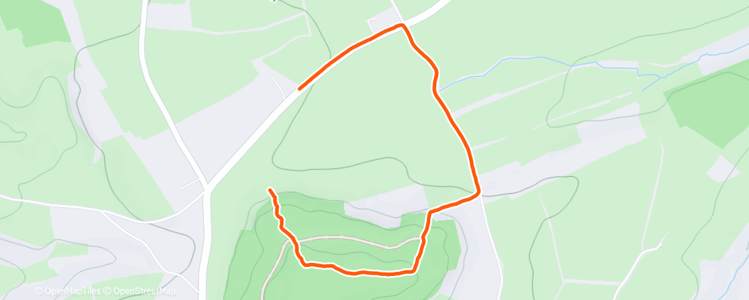 Map of the activity, Afternoon Hike