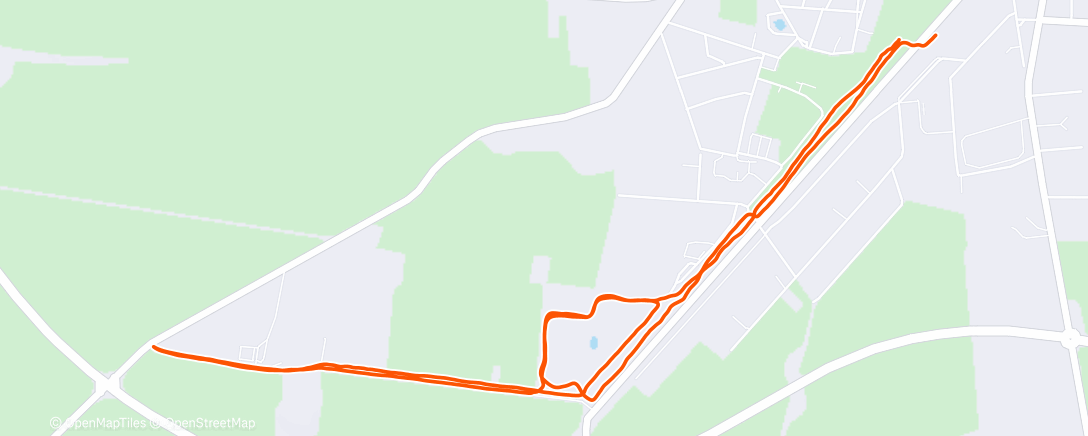 Map of the activity, Mittagslauf