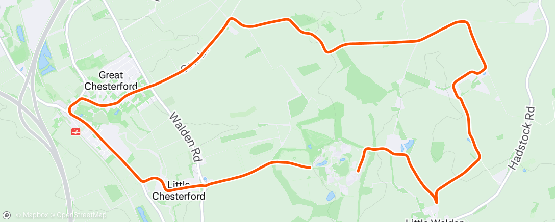 Map of the activity, Lunch Run