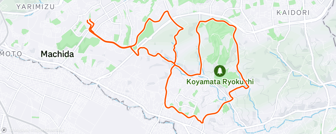 Map of the activity, 朝のライド