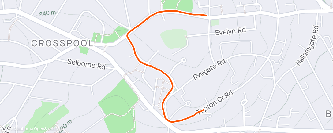 Map of the activity, Have a banana 🍌. Couch to 5k with Esmé.