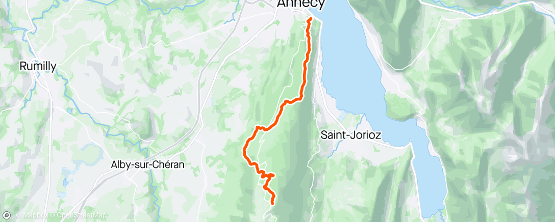 Mappa dell'attività Sortie VTT dans l'après-midi