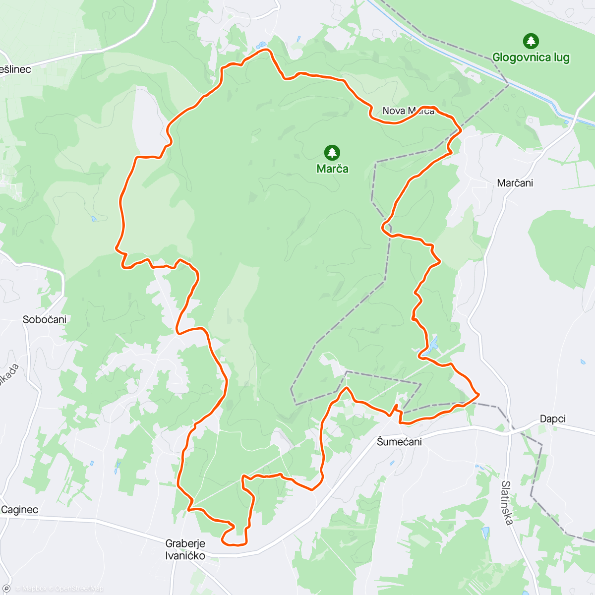 Map of the activity, Tour de Marča 2024 🥇