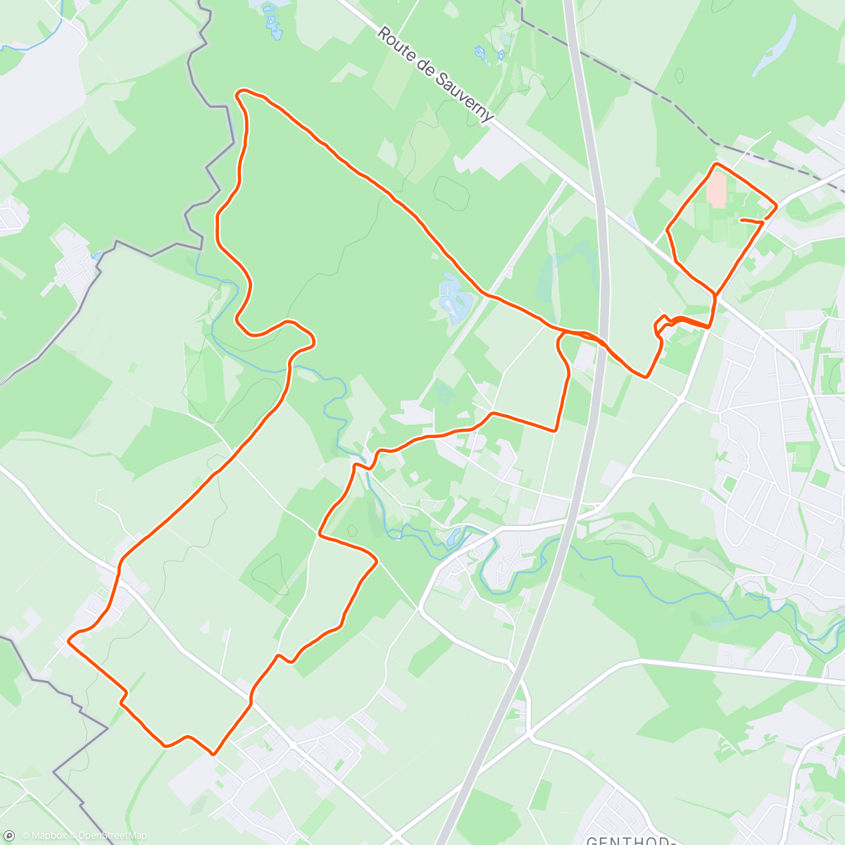 Map of the activity, Helsana trail Versoix 15km