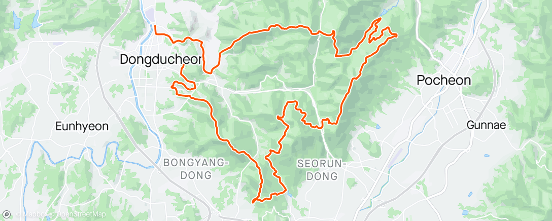 Карта физической активности (Korea 50k (10:04))