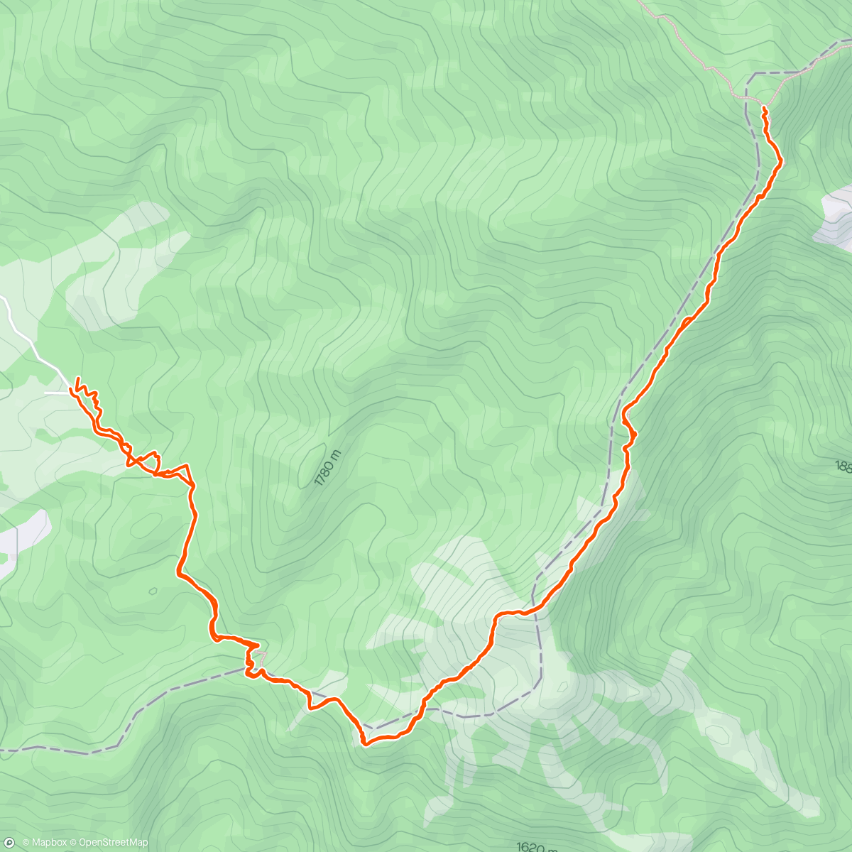 活动地图，Trail run matinal