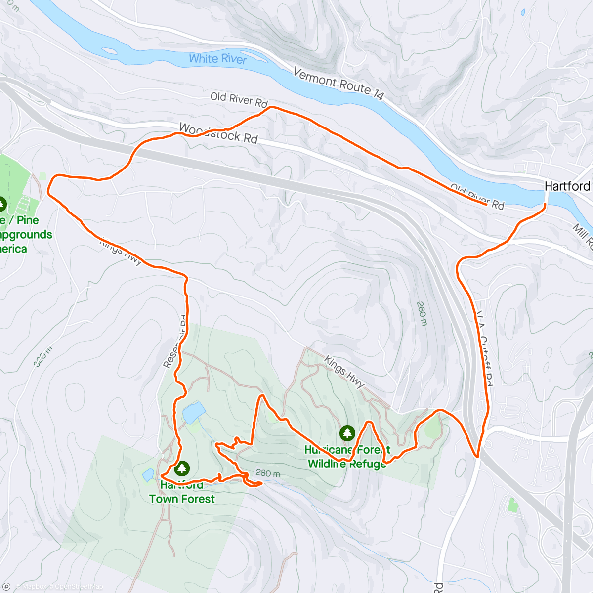Map of the activity, trails!