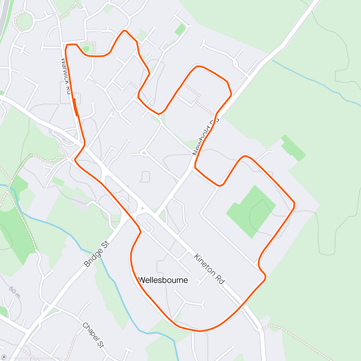 Map of the activity, Herbie has decided he wants to get fitter. His first run. Love getting out with him.