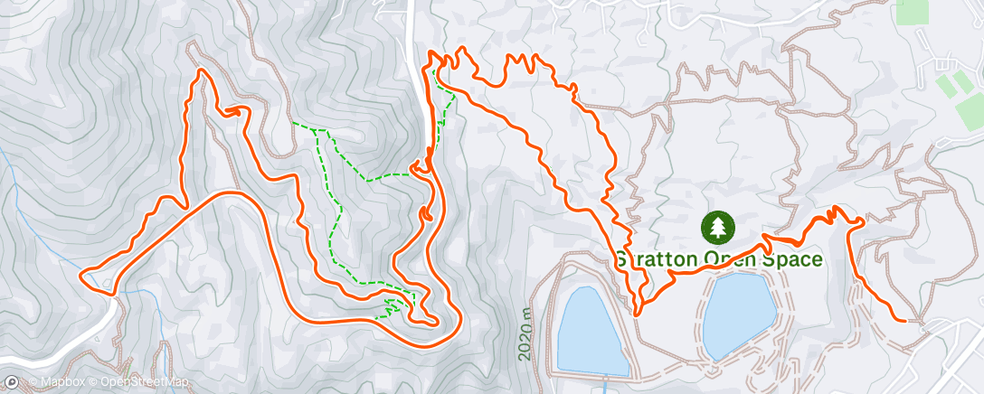 Map of the activity, Clif gravel biking