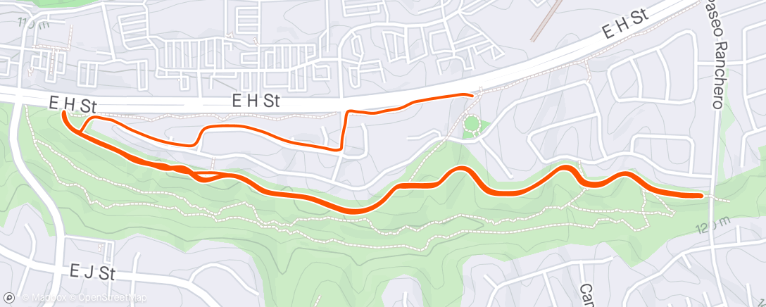 Map of the activity, Quick Ride.