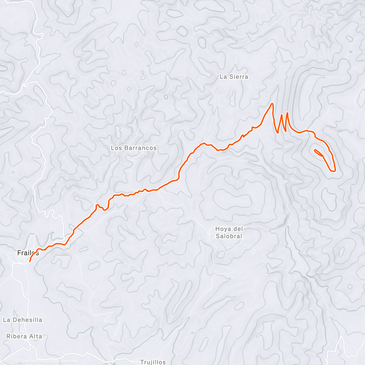 Map of the activity, Vilanicos