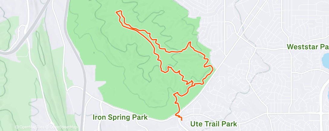Mappa dell'attività Lunch Trail Run