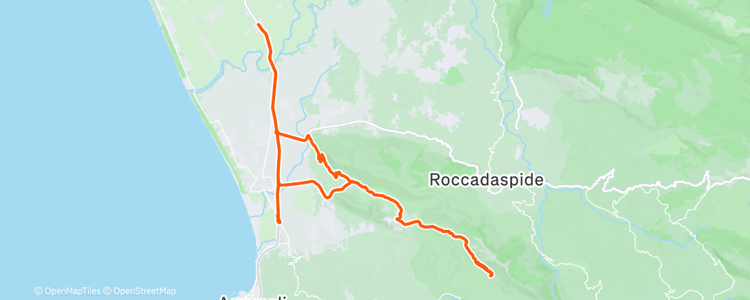 Map of the activity, Sosta in palestra