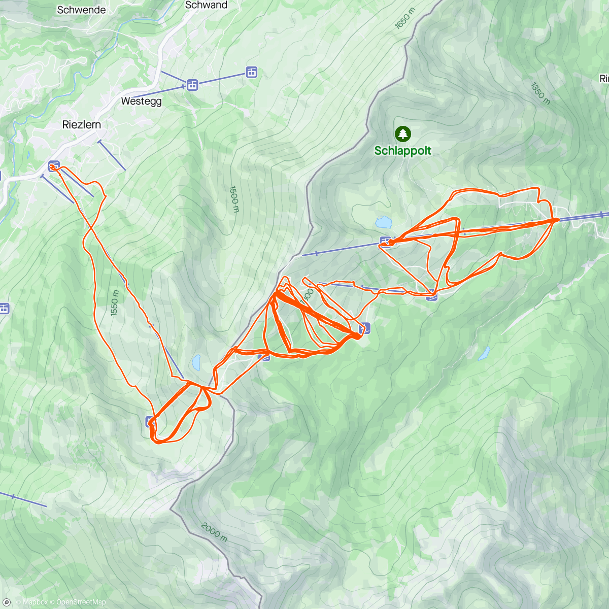 Map of the activity, Skitag #31