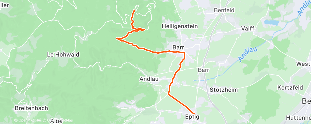 Map of the activity, La tournée du père Noël au mont Sainte-Odile 🎄😉
