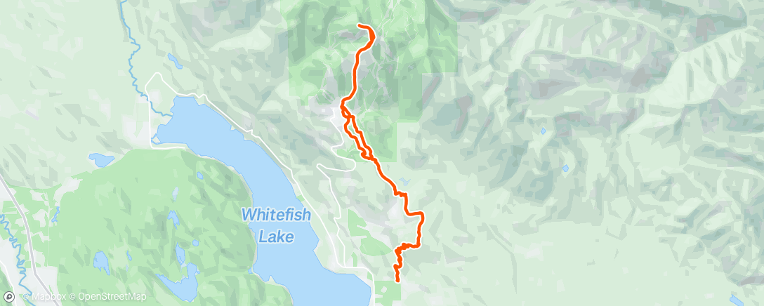 Map of the activity, Morning Trail Run
