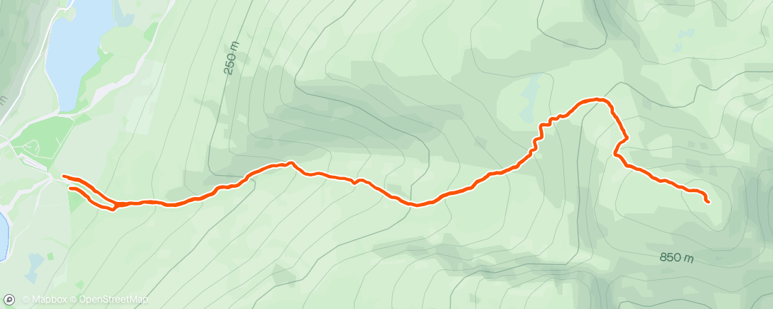 Map of the activity, Scafell Pike 2nd peak