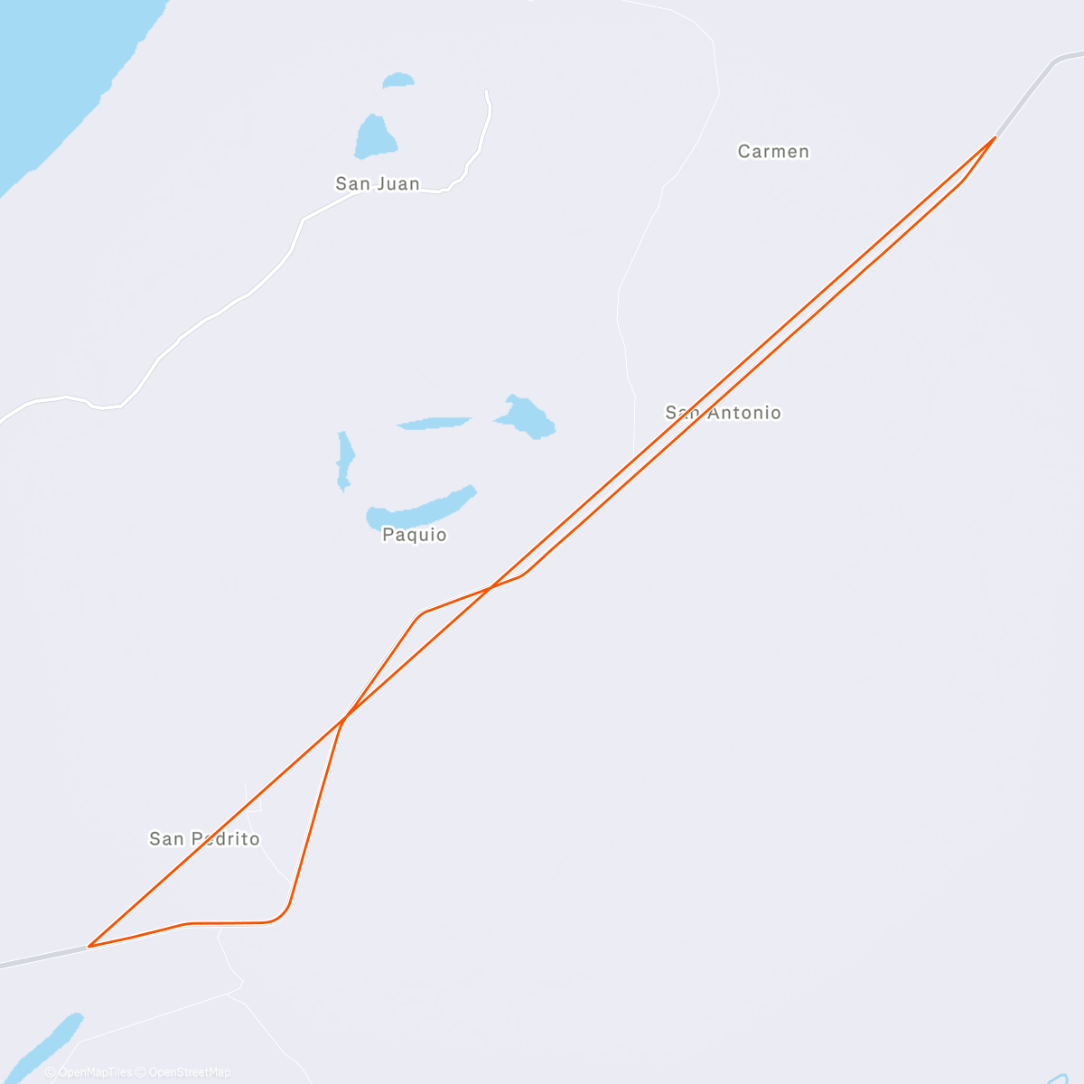 Map of the activity, ROUVY - Próg 1:06