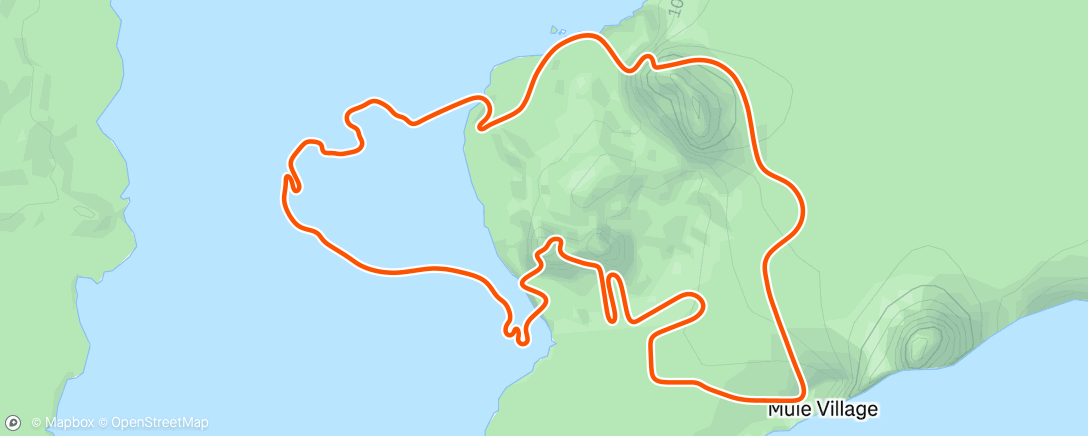 Map of the activity, Zwift - Understanding Threshold in Watopia