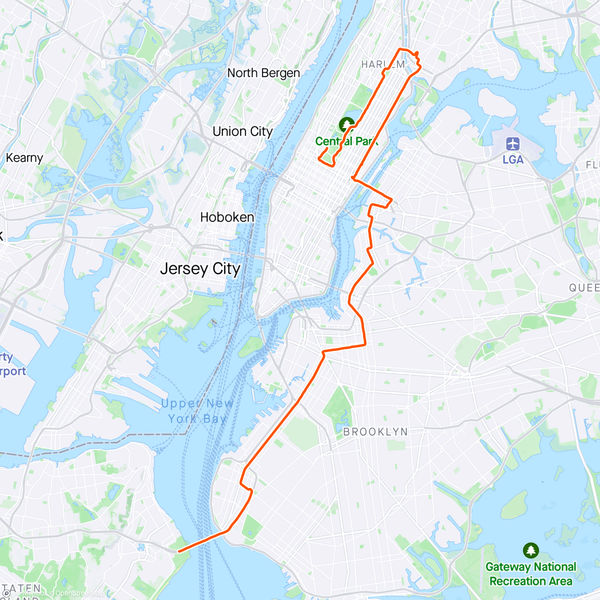 Map of the activity, New York Marathon 2023 did it 💪