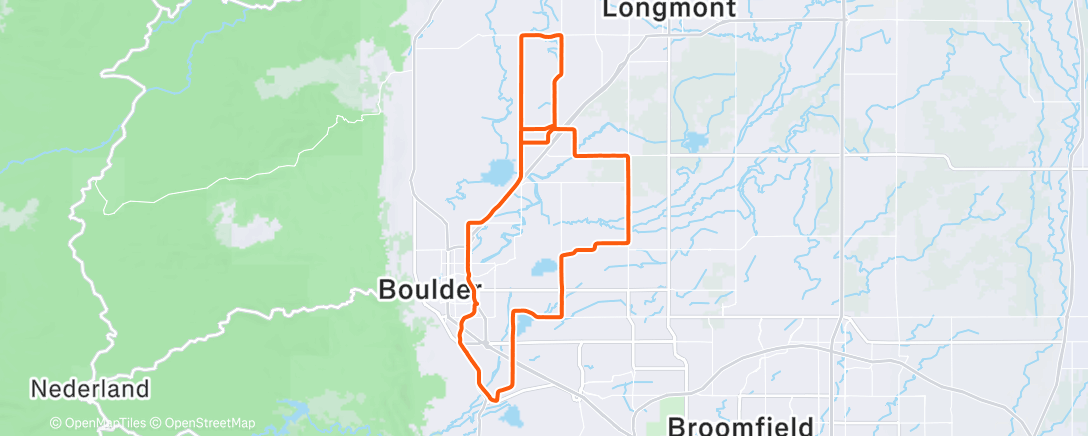 Map of the activity, Morning Ride