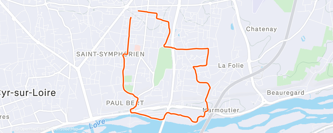 Карта физической активности (Lunch Run)