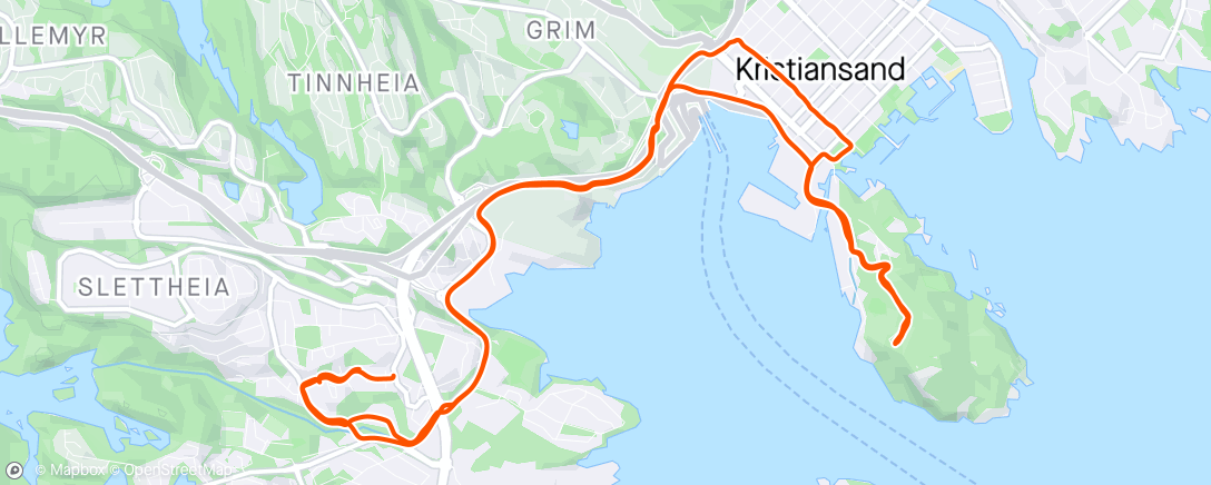 Map of the activity, 2 drag på Odderøya med Fjellgeida Woxmyhr