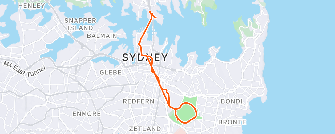 Map of the activity, Morning Ride