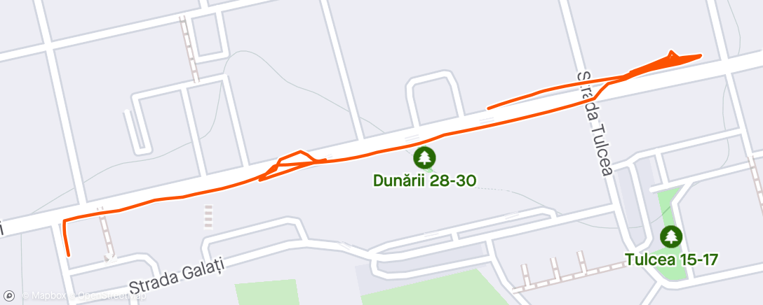 Map of the activity, Afternoon Walk