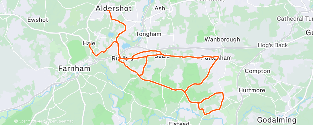 Карта физической активности (Morning Ride)