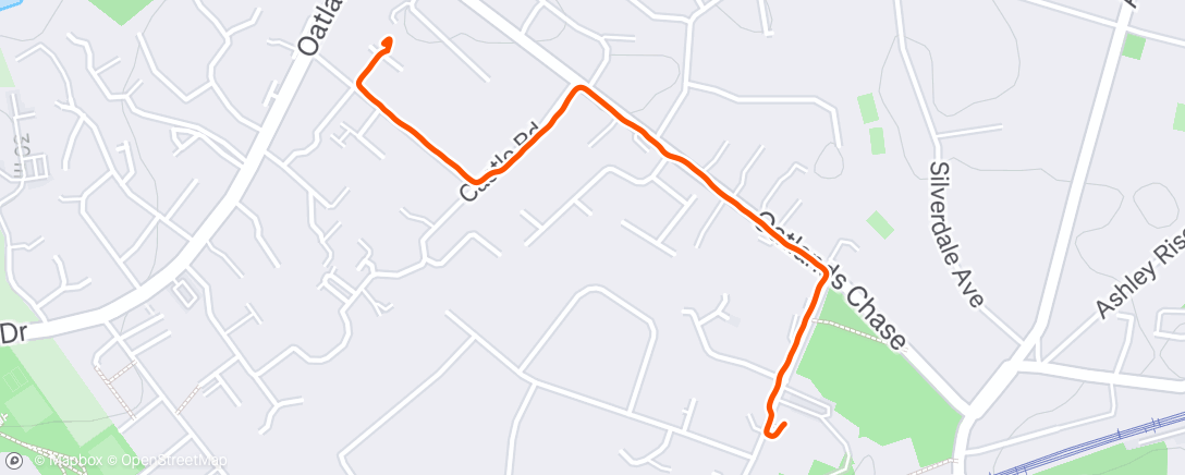 Map of the activity, Afternoon Walk