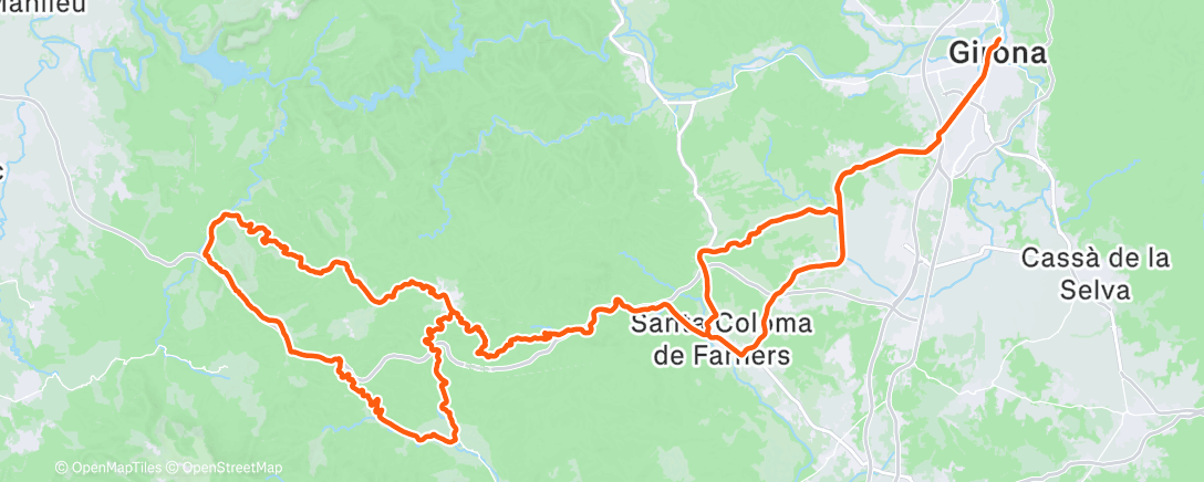 Peta aktivitas, Morning Ride