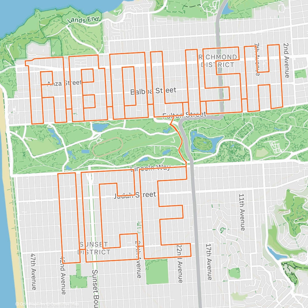 Map of the activity