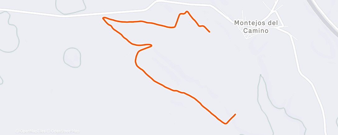 Map of the activity, Carrera a la hora del almuerzo