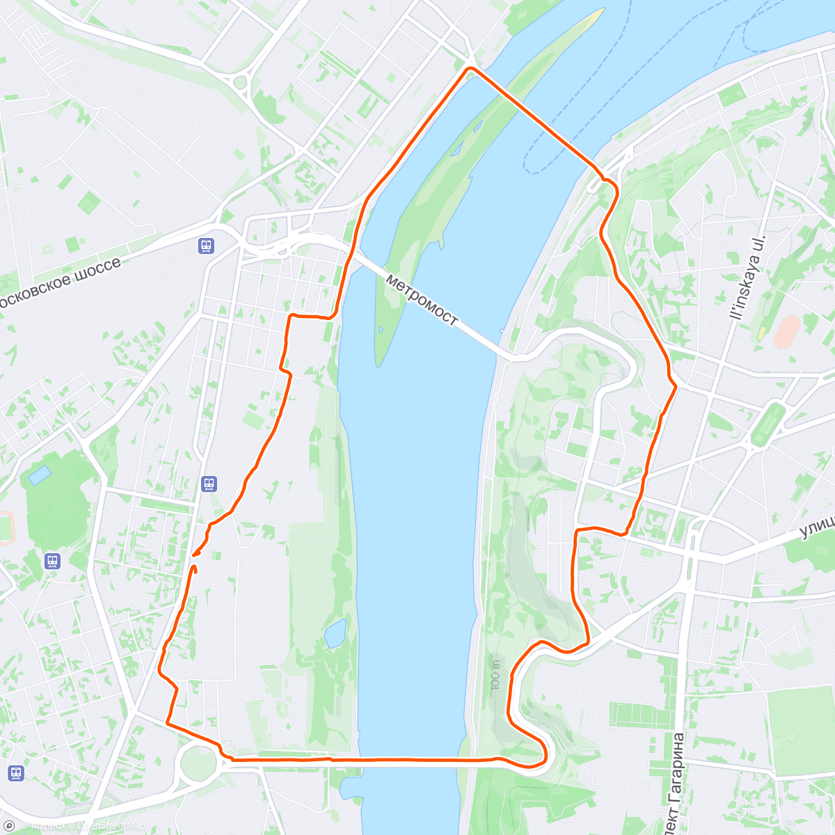 Map of the activity, 🏃‍♂️ Два моста