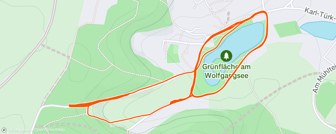 Map of the activity, Morning Run