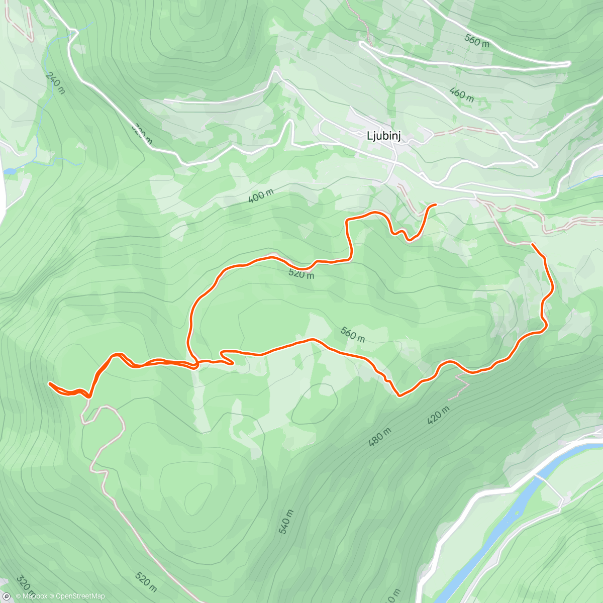Map of the activity, Senica