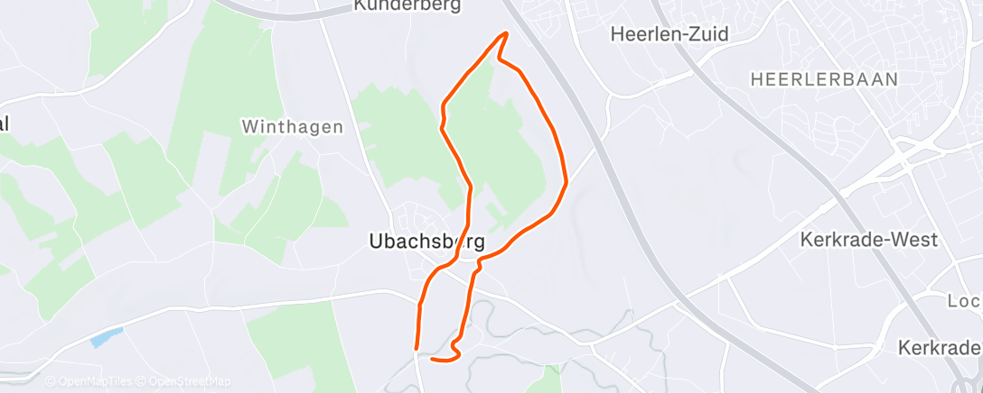 Map of the activity, Namiddagwandeling