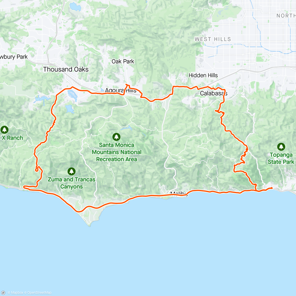 Mapa de la actividad (Day 4 Loop to Serious Cycling)