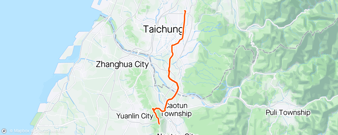 Mappa dell'attività 晨間騎乘