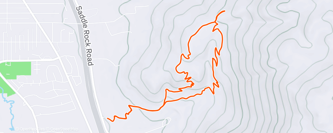 Map of the activity, Christmas Hike 🎄