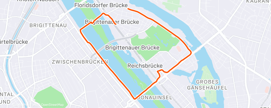 Map of the activity, Morning Run