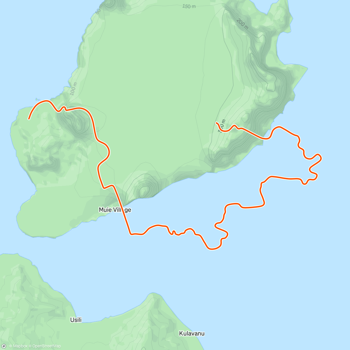 Map of the activity, Zwift - Big Flat 8 in Watopia - Yup, it’s hot now.