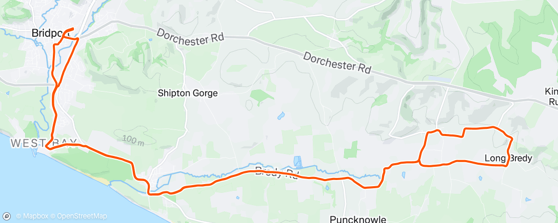 Map of the activity, Afternoon Ride