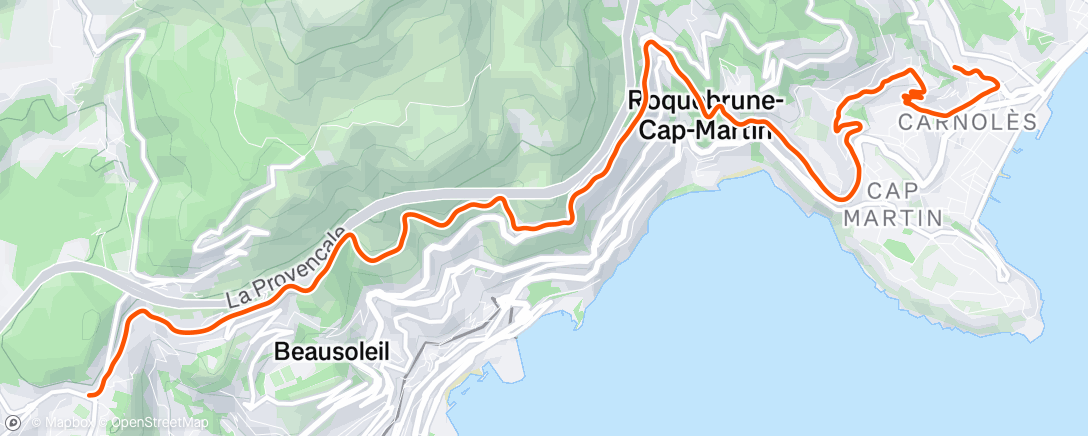 Map of the activity, Sortie vélo dans l'après-midi