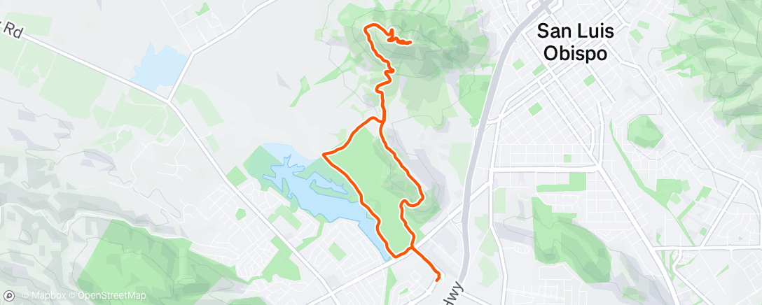 Map of the activity, Afternoon Hike
