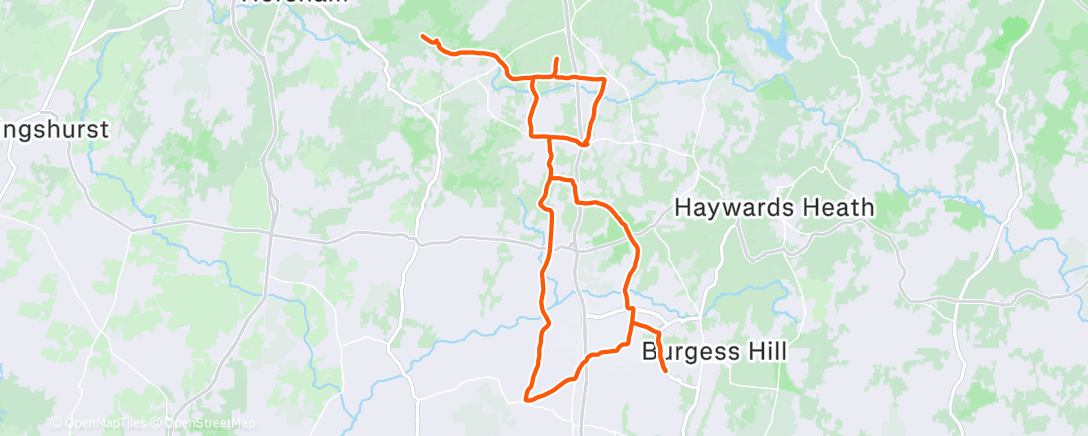 Карта физической активности (Lunch Ride)