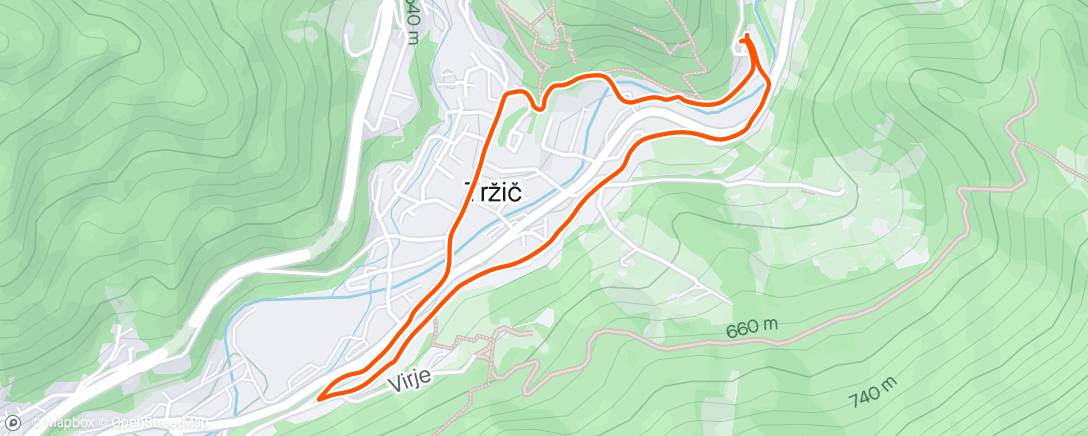 Map of the activity, Špancir z Brino 🦮